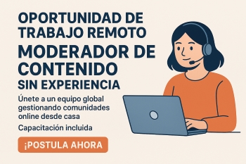 Moderador remoto de Contenido Digital en Español